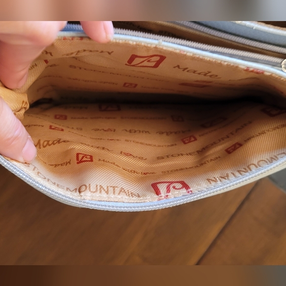 STONE MOUNTAIN ||  Blue-Gray Multi Pocket  Compartment Handbag  👜 - Picture 6 of 13